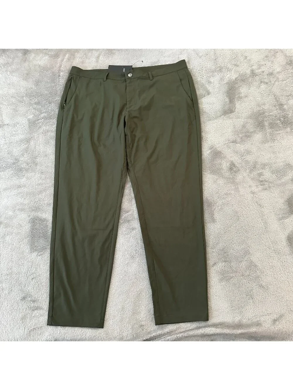NWT Fabletics Slacks Pants Trousers Olive Green Men's size 38x29